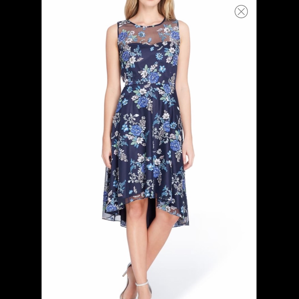 Tahari high low floral dress